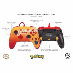 Mando Nintendo Switch PowerA Pikachu Baya - Imagen 7