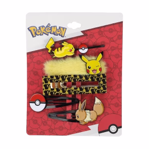Pokemon Bioworld Pikachu Eevee – Pinza Para Cabello - Imagen 1