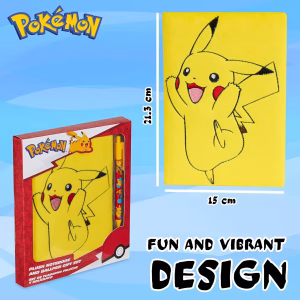 Pokemon Cuaderno Con Bolígrafo Pikachu - Imagen 2