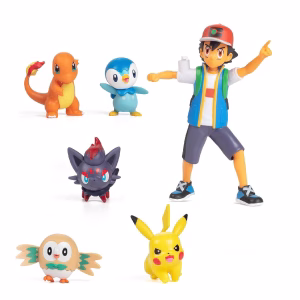 Pokemon Figura Jazwares 6 Battle Set Ash Exclusivo - Imagen 2