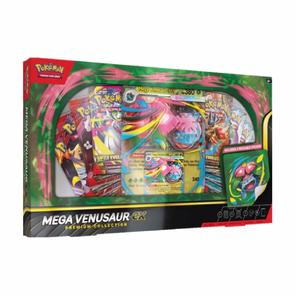 Pokemon TCG Phantasmal Flames Mega Venusaur ex Premiun Collection Ingles 1