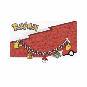 Pulsera Bioworld con dijes De Pokemon Plateado - Imagen 1