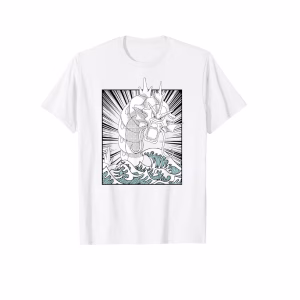 Pokemon Camiseta Gyarados Talla M - Imagen 1