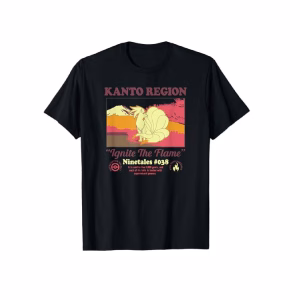 Pokemon Camiseta Ninetales Kanto Talla M - Imagen 1