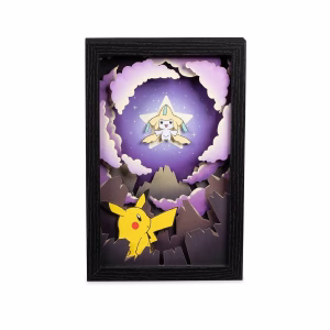 Pokemon Cuadro Arte Mural En Capas Con Imágenes Míticas De Jirachi - Imagen 2