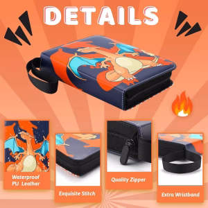 Pokemon Folder 4 Pocket 400 Cartas Charizard - Imagen 2