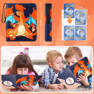 Pokemon Folder 4 Pocket 400 Cartas Charizard - Imagen 3