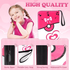 Pokemon Folder 4 Pocket 400 Cartas Pink - Imagen 2