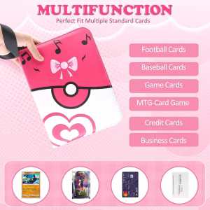 Pokemon Folder 4 Pocket 400 Cartas Pink - Imagen 5