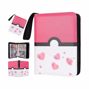 Pokemon Folder 4 Pocket 400 Cartas Pokeball Love - Imagen 1