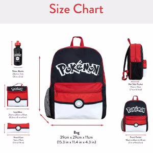 Pokemon Mochila Pokeball Set Completo - Imagen 2