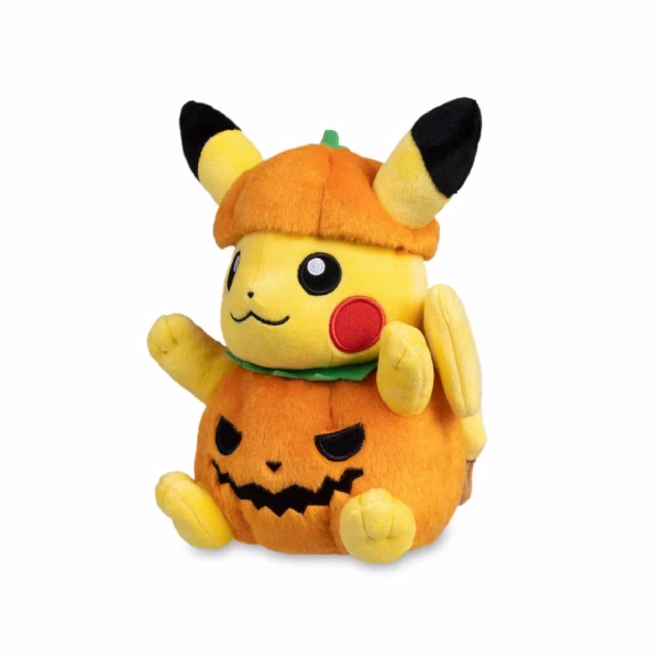 Pokemon Peluche Pikachu Wearing Pumpkin Costume Pokemon Center 1