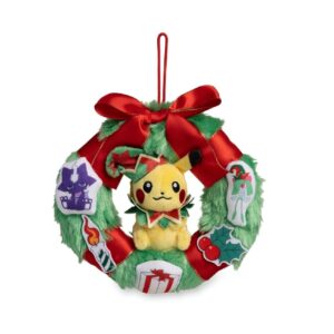 Peluche De Corona Pikachu Pokemon Navideña - Imagen 2