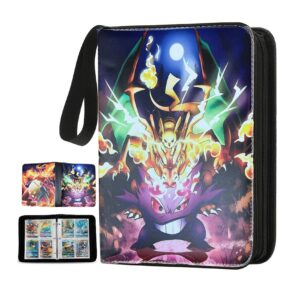 Pokemon Folder 4 Pocket 400 Cartas Gengar Charizard - Imagen 1