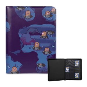 Pokemon Folder 9 Pocket 360 Cartas Cueva De Diglett - Imagen 1