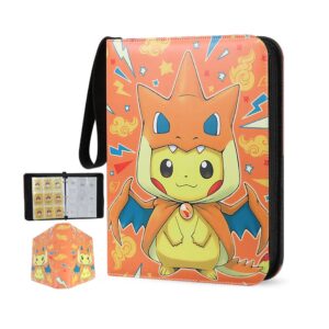 Pokemon Folder 9 Pocket Pikachu Charizard 900 Cartas - Imagen 1