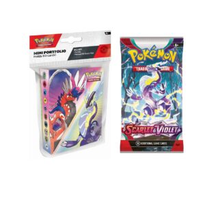 Pokemon TCG Mini Portafolio Scarlet and Violet Ingles - Imagen 1