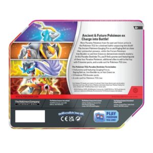 Pokemon TCG Paradox Destinies Tin Raging Bolt ex Ingles - Imagen 4