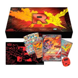 Pokémon TCG Team Rocket’s Moltres ex Ultra Premium Collection Ingles - Imagen 1