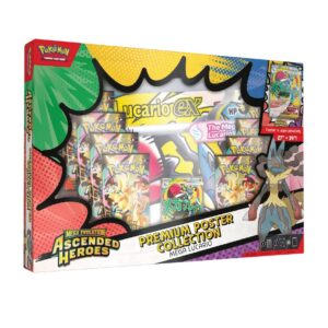 Pokemon TCG Ascended Heroes Mega Lucario Premiun Poster Collection Español - Imagen 1