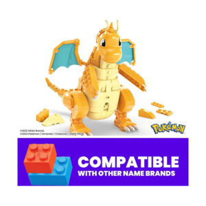 Pokemon Mega Construx Dragonite 388 Piezas Articulable - Imagen 6