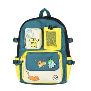 Mochila Pokemon Pikachu Bulbasaur 3D Bioworld - Imagen 1
