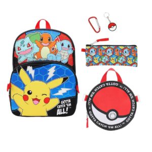 Mochila Pokemon Poke Balls & Character Print Bioworld - Imagen 1