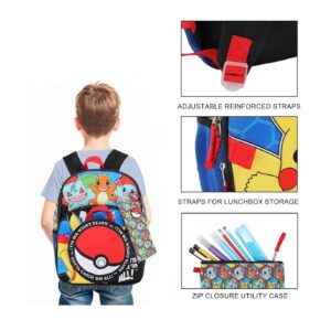 Mochila Pokemon Poke Balls & Character Print Bioworld - Imagen 3