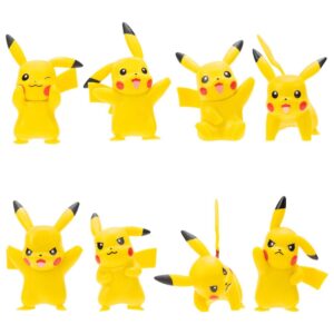 Pokemon Figuras De Batalla Pack De 8 Pikachu Jazwares - Imagen 3