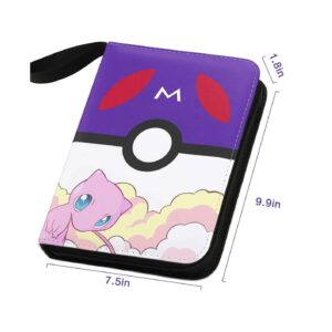 Pokemon Folder 4 Pocket 400 Cartas Masterball Mew - Imagen 2