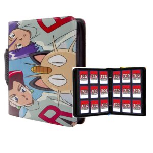 Pokemon Folder 9 Pocket 720 Cartas Jessie And James - Imagen 1