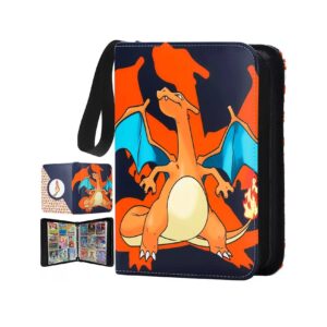 Pokemon Folder 9 Pocket 900 Cartas Charizard Fuego - Imagen 1