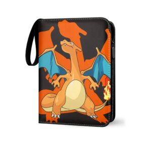 Pokemon Folder 9 Pocket 900 Cartas Charizard Fuego - Imagen 2