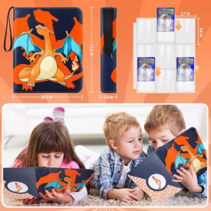 Pokemon Folder 9 Pocket 900 Cartas Charizard Fuego - Imagen 5