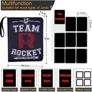 Pokemon Folder 9 Pocket 900 Cartas Team Roket Negro - Imagen 2