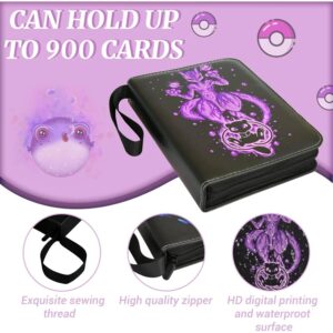 Pokemon Folder 9 Pocket Mewtwo Greninja 900 Cartas - Imagen 2