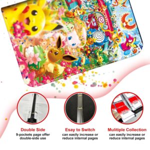 Pokemon Folder 9 Pocket Pikachu Evee Friends  900 Cartas - Imagen 4