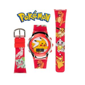 Pokemon Reloj De Cuarzo Digital Pikachu Red Para Niños - Imagen 2