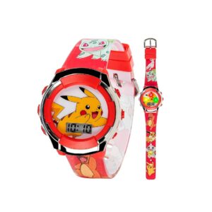 Pokemon Reloj De Cuarzo Digital Pikachu Red Para Niños - Imagen 3