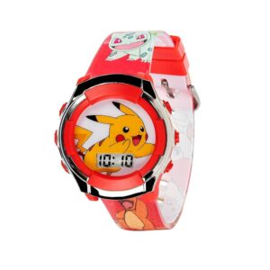 Pokemon Reloj De Cuarzo Digital Pikachu Red Para Niños - Imagen 4