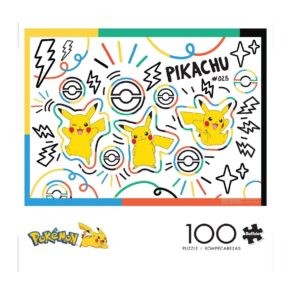 Pokemon Rompecabeza Doodle Pikachu 100 Piezas - Imagen 2
