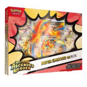 Pokemon TCG Ascended Heroes Mega Emboar ex Box Ingles - Imagen 1
