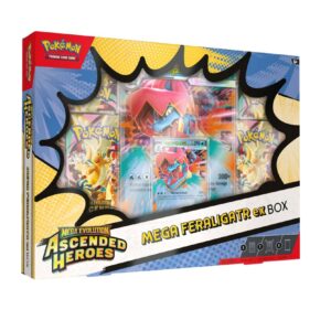 Pokemon TCG Ascended Heroes Mega Feraligatr ex Box Ingles - Imagen 1