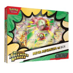 Pokemon TCG Ascended Heroes Mega Meganium ex Box Ingles - Imagen 1