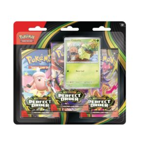 Pokemon TCG Perfect Order 3 Pack Blister Ingles - Imagen 1