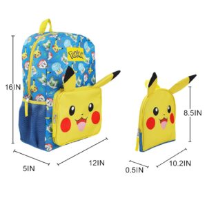 Mochila Pokemon Pikachu Blue Set Bioworld - Imagen 2