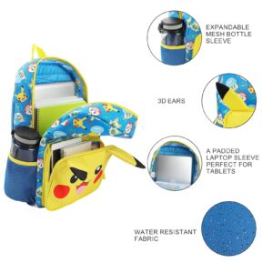 Mochila Pokemon Pikachu Blue Set Bioworld - Imagen 3
