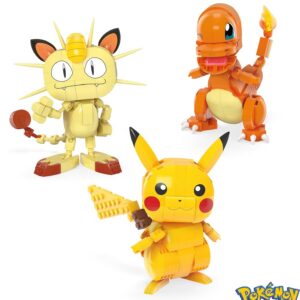 Pokemon Mega Kanto Trio Pikachu Charmander y Meowth 529 Piezas - Imagen 2