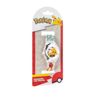 Pokemon Reloj De Cuarzo Digital Pikachu White Para Niños - Imagen 2