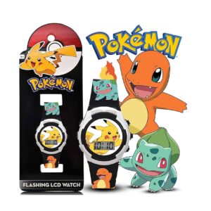 Pokemon Reloj Digital Pikachu Black Niños - Imagen 1